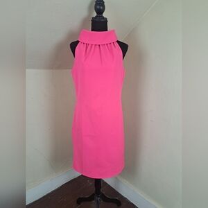 Sail to Sable Cowl Shift Dress Barbie Pink Size S